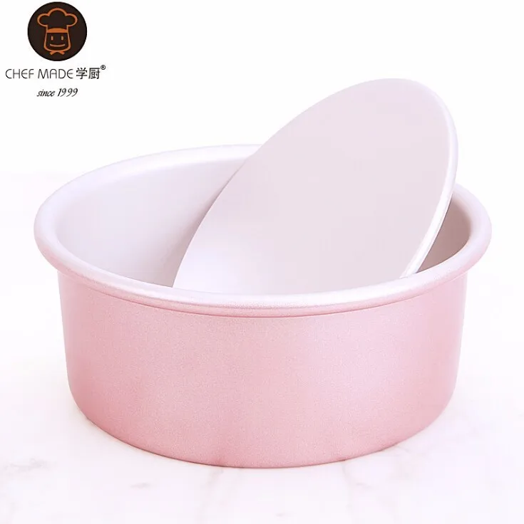 Chefmade кухня розовое золото 8 дюймов выпечки десертные инструменты для тортов