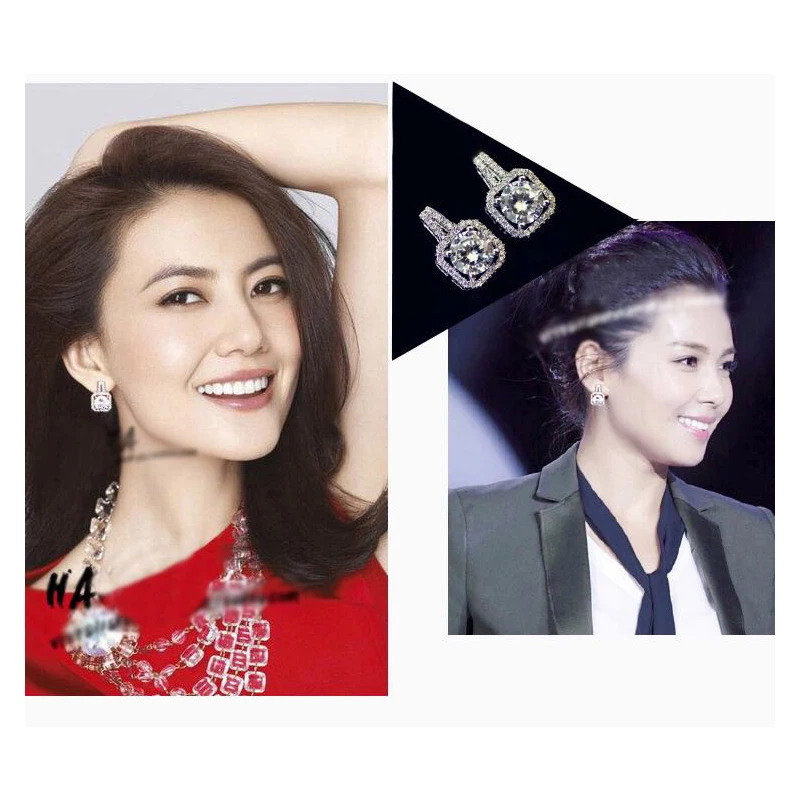 S925 Серебряные модные серьги для женщин Подарочные ювелирные аксессуары