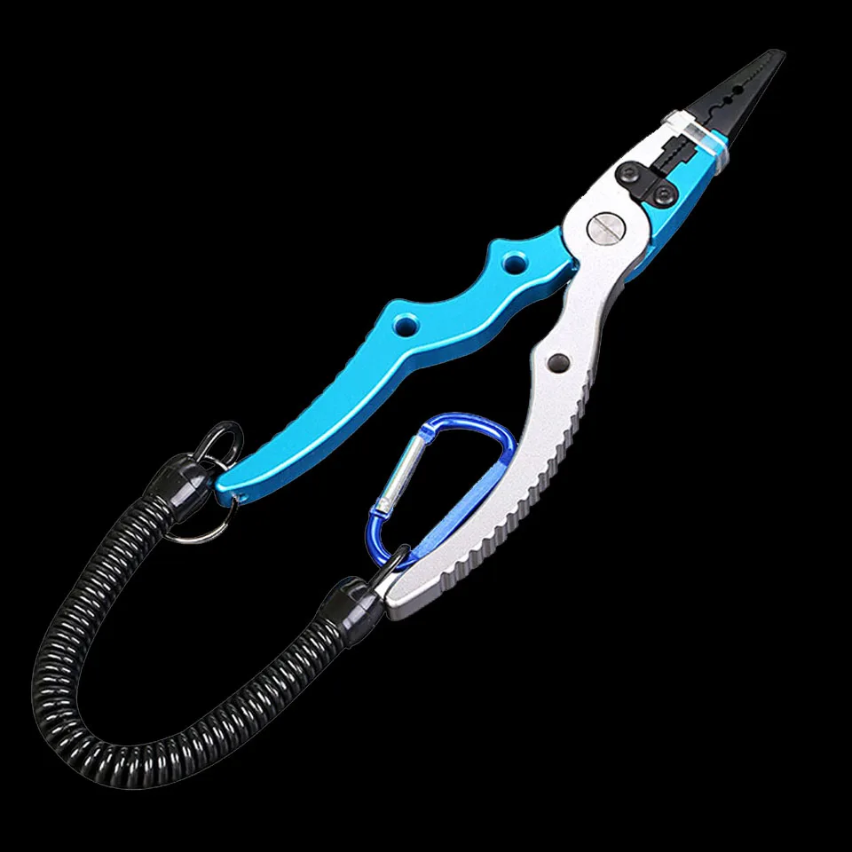 

WALK FISH Aluminium Fishing Pliers Fishing Tools Pliers Multifunctional Stainless Steel Scissors Split Ring Hook Removes Tools