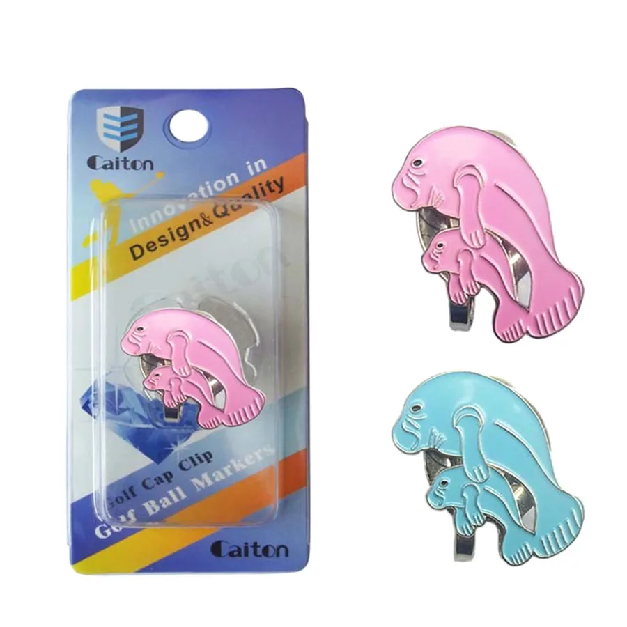 

Golf Cap Clip Marker Fur Seal New Fine Metal Alloy Golf Hat Clip free shipping