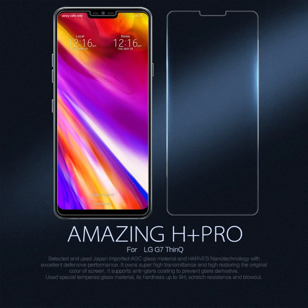 Для LG G7 ThinQ закаленное стекло Nillkin Amazing H/H + PRO для защиты экрана ThinQ|Защитные стёкла