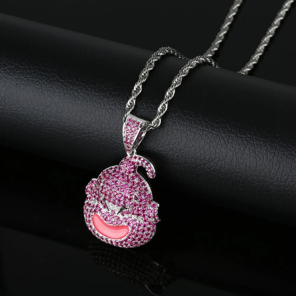 TOPGRILLZ Kid Buu ожерелье с подвеской из Кубического циркония в стиле хип хоп