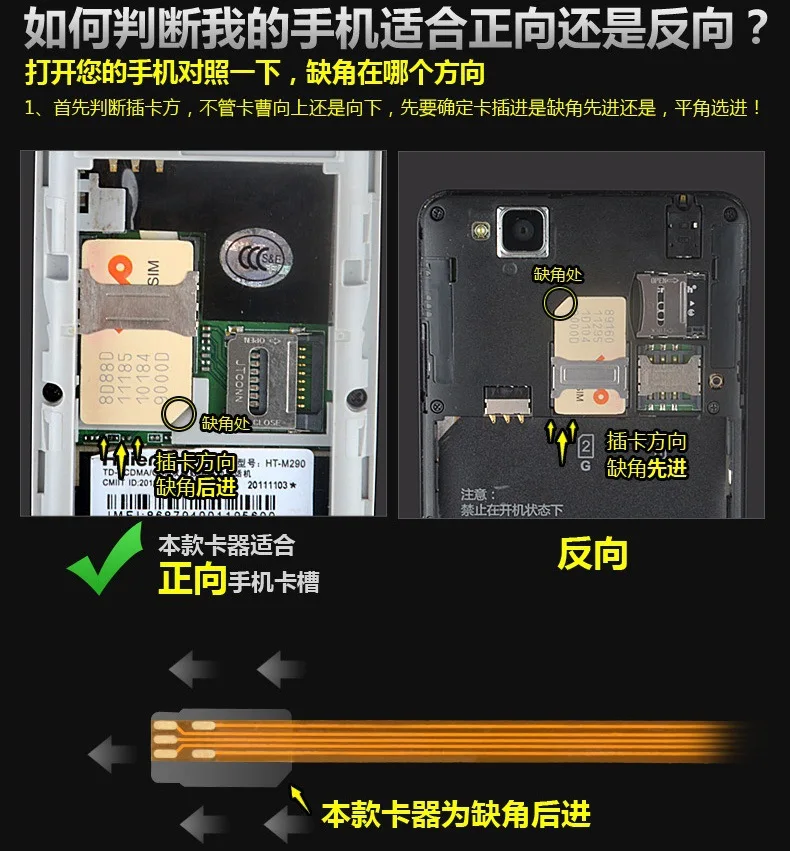 Подходит для Iphone 4 мобильный телефон расширение карт-ридер микро открытая sim-карта устройство