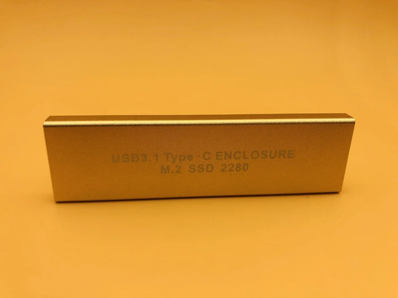USB3.1 Тип-C к NGFF M.2 SSD корпус M2 HDD Box для 2230 2242 2260 2280 жесткий диск Золотой Алюминий Caddy |
