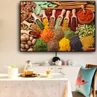 Картина на холсте зерна для кухни, скандинавские плакаты и принты еды, Настенная картина для гостиной, домашний декор