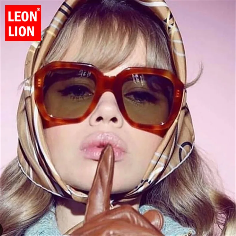 LeonLion 2021 модные классические солнцезащитные очки женские винтажные мужские