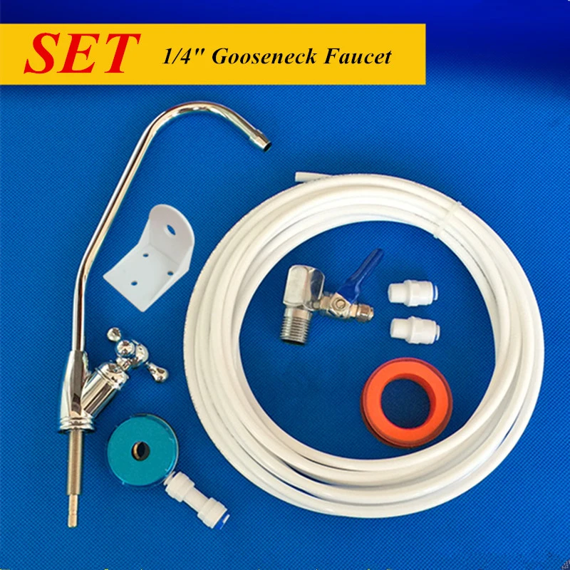 Один набор 1/4 &quotгусиная шея керамический кран сердечник обратного осмоса