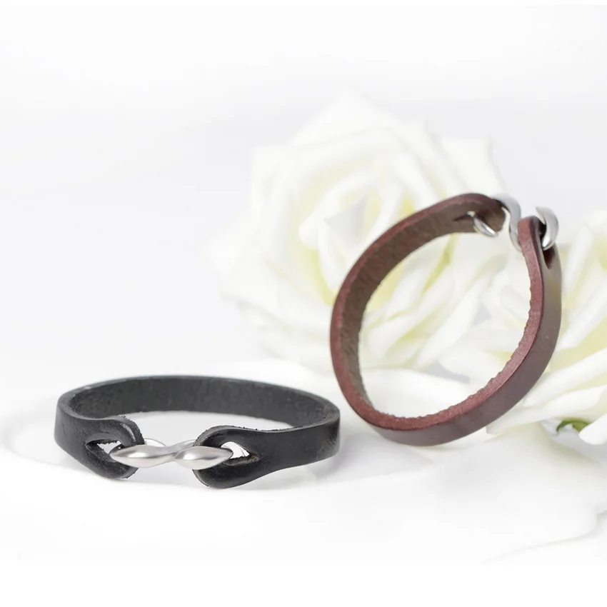 Новинка 2020 модный браслет из натуральной кожи с крючком фирменный винтажный