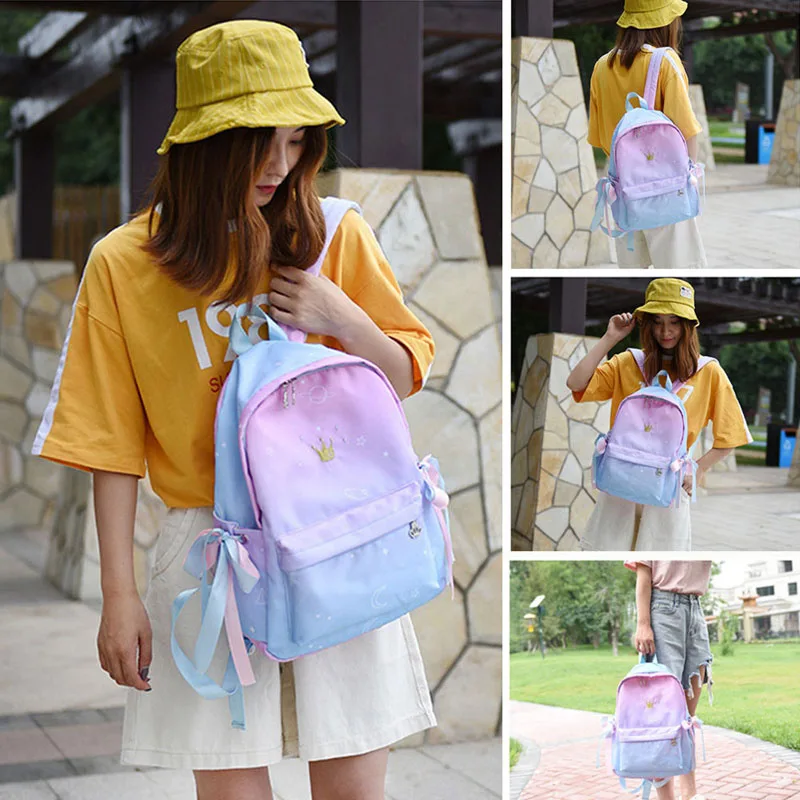 Женские модные сумки рюкзаки Оксфорд дорожный Рюкзак Мягкая Ткань Женский