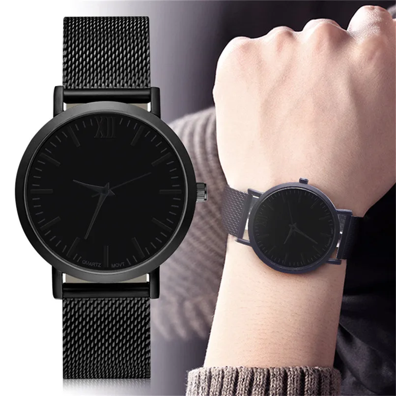 Quartz Wristwatches Мужские часы Лидирующий бренд черные кварцевые часы Роскошные мужские часы из нержавеющей стали erkek saat Relogio мужские часы 5FN - Цвет: Quartz Wristwatches
