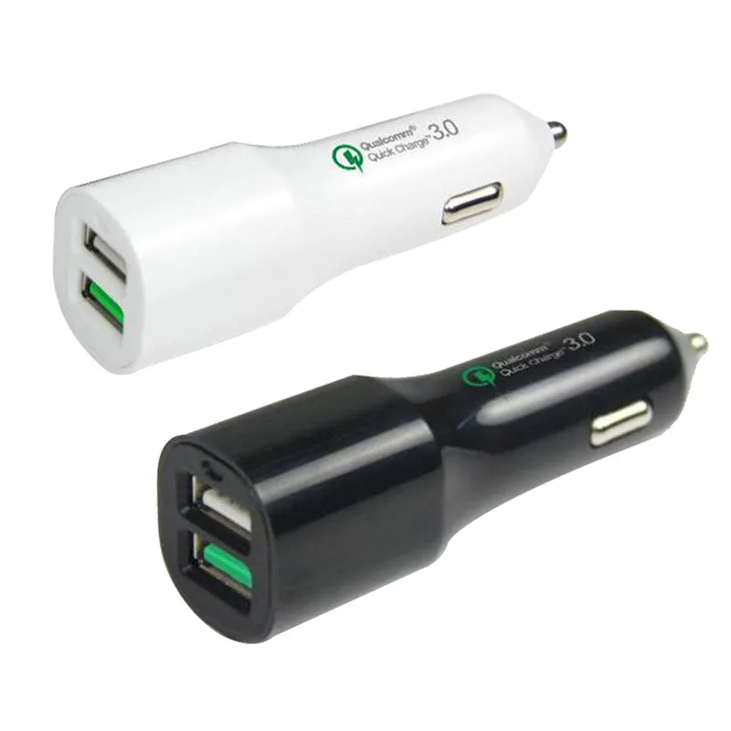 Новый Qualcomm Quick Charge 3 0 Автомобильное зарядное устройство USB 30 Вт 2.4A порт для iPhone iPad QC