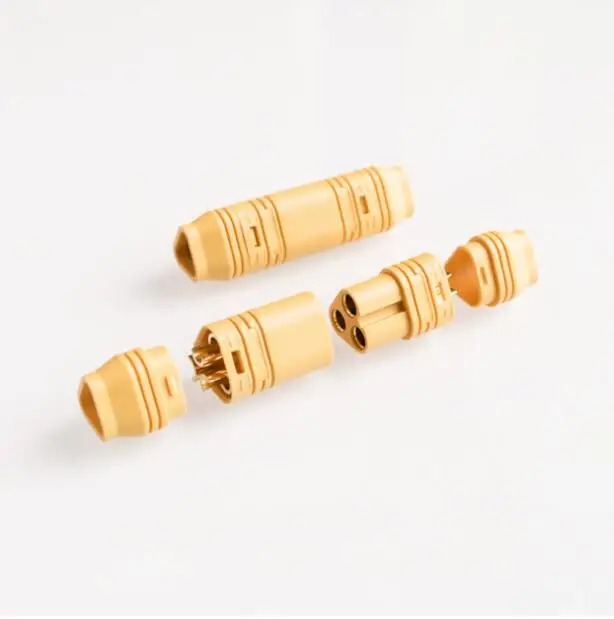 1 пара MT60 желтый штекер и гнездо для RC ESC к двигателю|female female|male malemale plug |