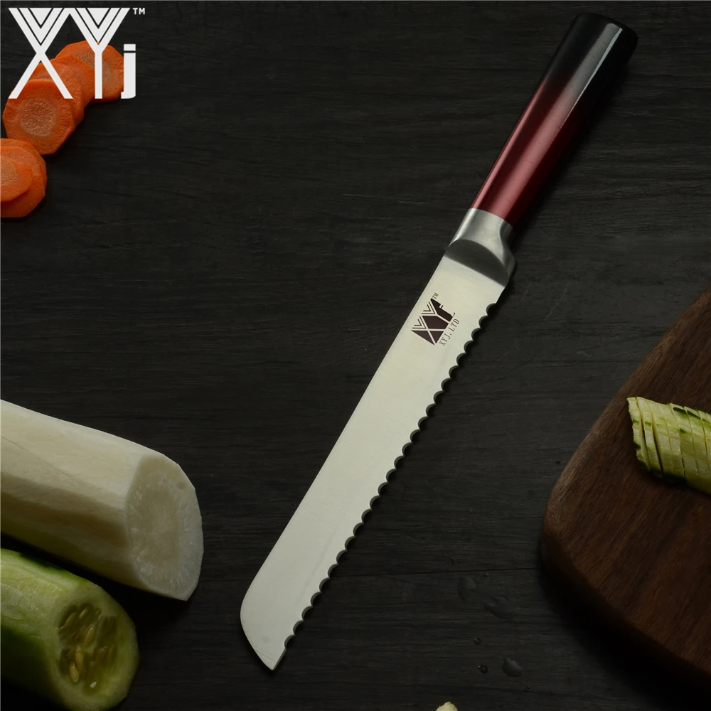 XYj набор кухонных ножей шеф-повара для нарезки хлеба Santoku нож для очистки овощей 8 ''подставка для кухонных ножей гаджет для приготовления пищи Acceossory