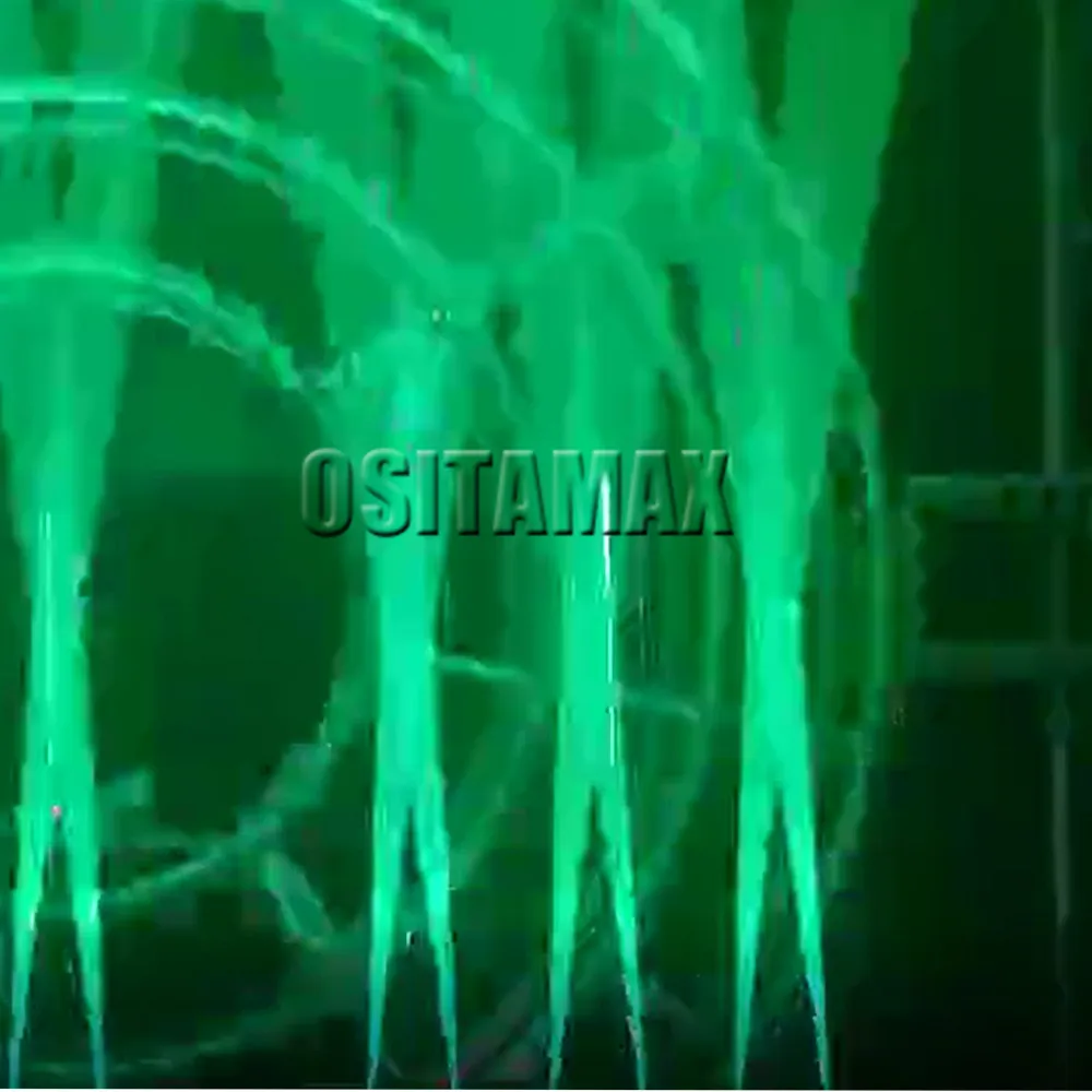 Single green color 2 шт./лот DMX лазерный луч движущаяся головка светильник 3 Вт RGB сценический лазерный проектор 6X500 МВт лазерный эффект полосы лампы шоу диско бар светильник - Цвет: Single green color
