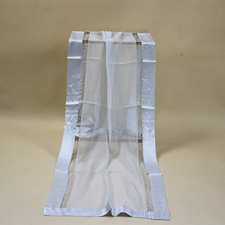 # S88 платок из шелка ткань: шармёз + жоржетт цвет: светло серый размер: 42*147 см|handkerchief