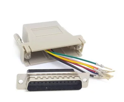 Модульный адаптер 10 шт./лот DB25 папа-RJ45 мама | Компьютеры и офис