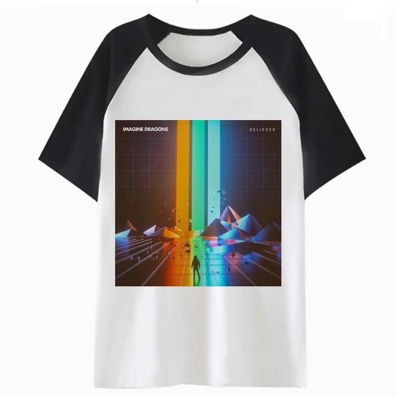 Imagine Dragons t shirt femme tops cartoon female graphic harajuku tshirt women kawaii t-shirt clothing tee K2492 | Женская одежда