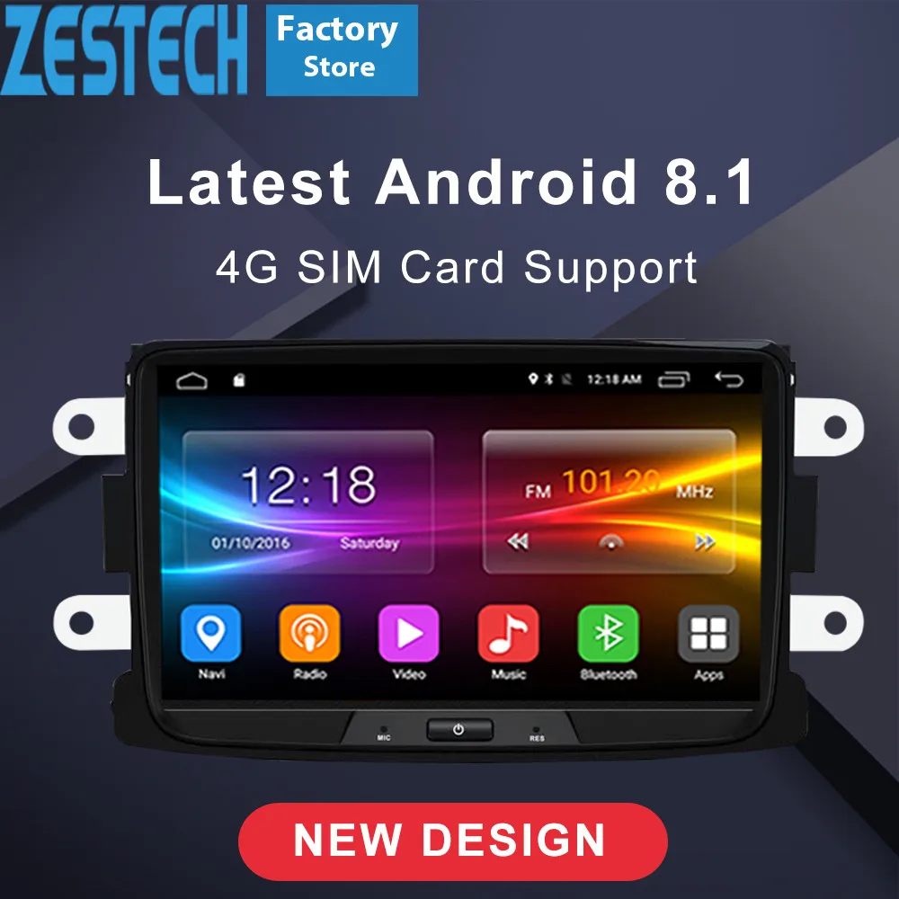 Android 8 1 7 2din автомагнитола gps для Renault Duster Dacia Logan Sandero автомобильный видео dvd стерео