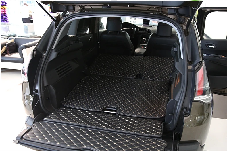 

High quality! Special trunk mats for Peugeot 3008 2015-2009 waterproof durable boot carpets cargo liner mats,Free shippin