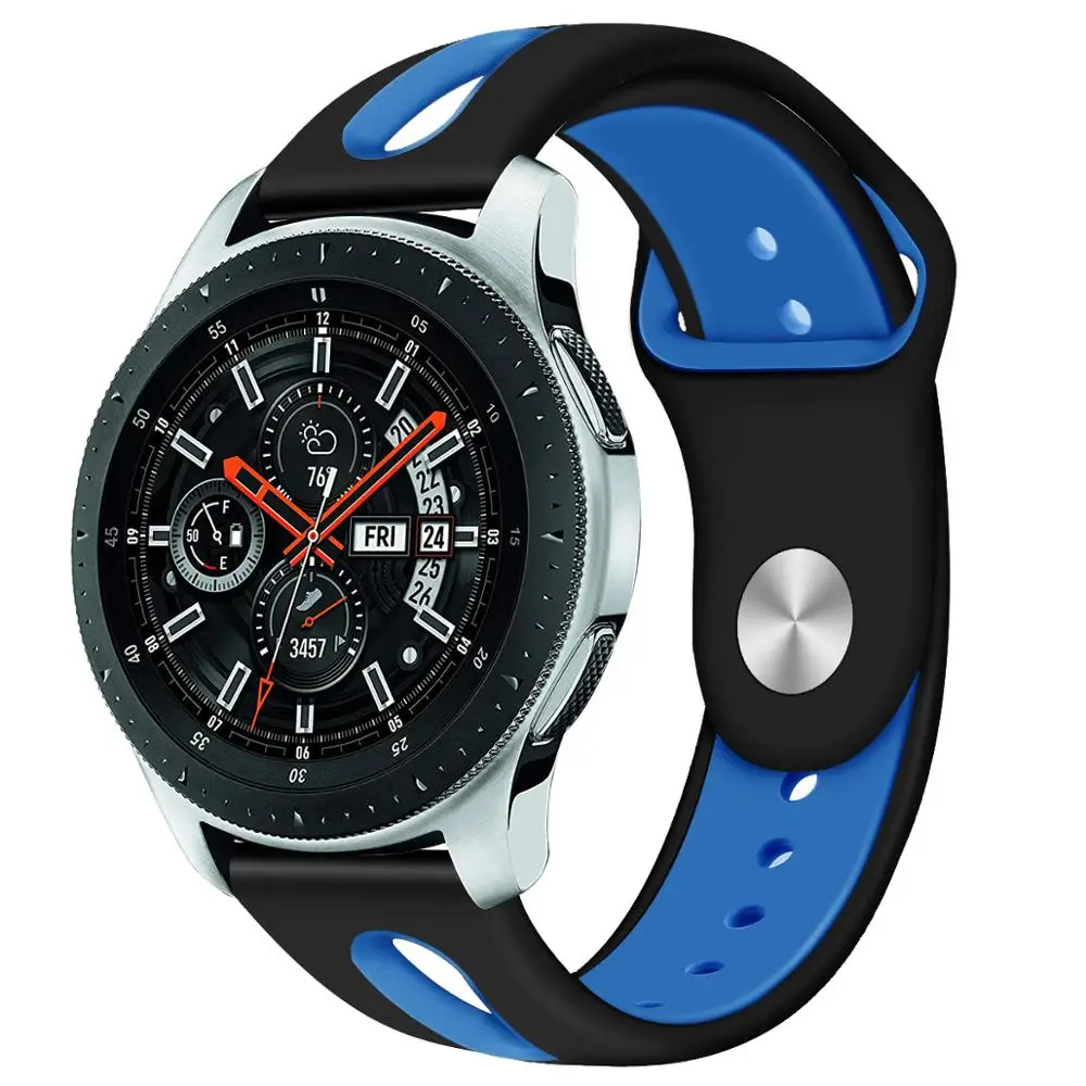 22 мм ремешок для часов samsung Galaxy силиконовый ремешок для часов Huami Amazfit силиконовый спортивный ремешок для часов Ремешок 91030