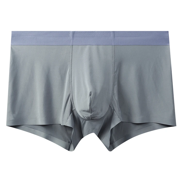 E6705 2pcs Dark gray EVES гладкое шелковое нижнее белье мужские трусы-боксеры легкие дышащие мужские трусы тонкие бесшовные подходят 2 шт. в упаковке мужские трусы - Цвет: E6705 2pcs Dark gray