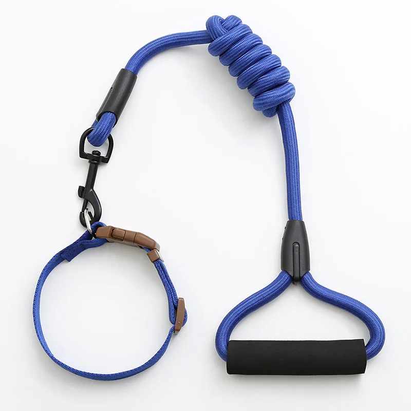 Ошейник и поводок для собак кошек Нейлоновый Регулируемый дрессировки средних