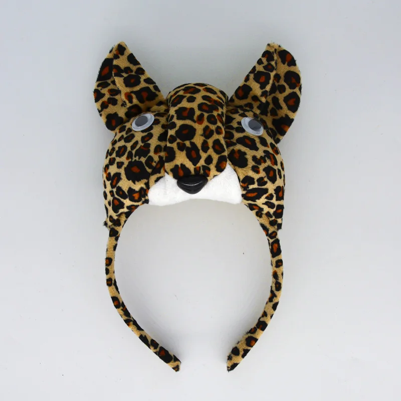 Children Boy Girl Animal 3D Leopard Headband Hairband Kids Performance Cosplay hair Party Headwear Christmas Halloween |