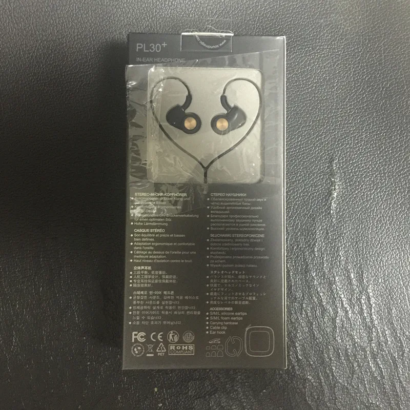 SoundMAGIC PL30+ IEM наушники спортивные в ухо стерео Hi-Fi наушники с термоусадочным ушным вкладышем обновленная версия PL30