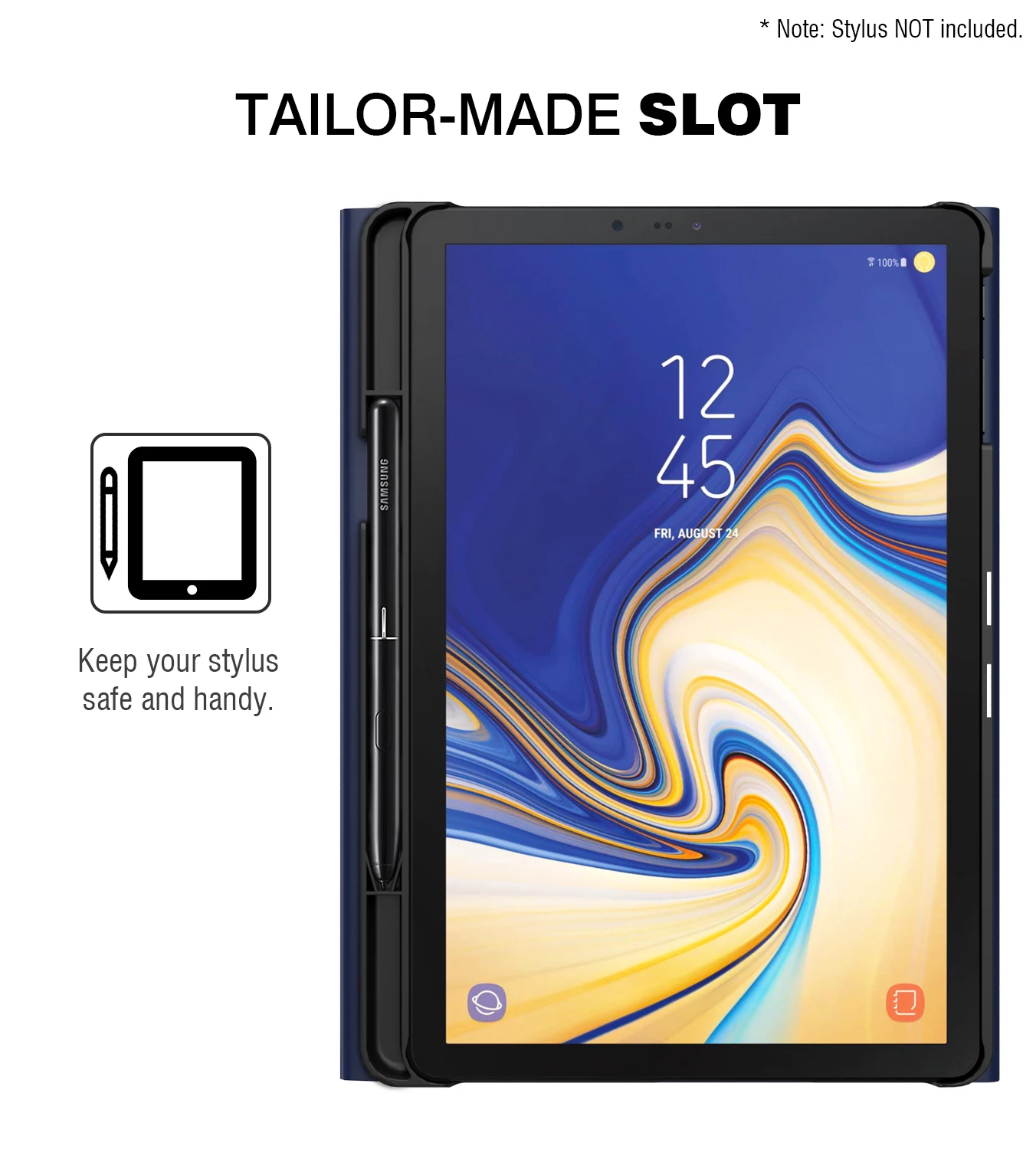 Чехол с клавиатурой MoKo для samsung Galaxy Tab S4 10,5, тонкий беспроводной чехол с клавиатурой, чехол с подставкой, держатель для ручки для Galaxy Tab S4 10,5
