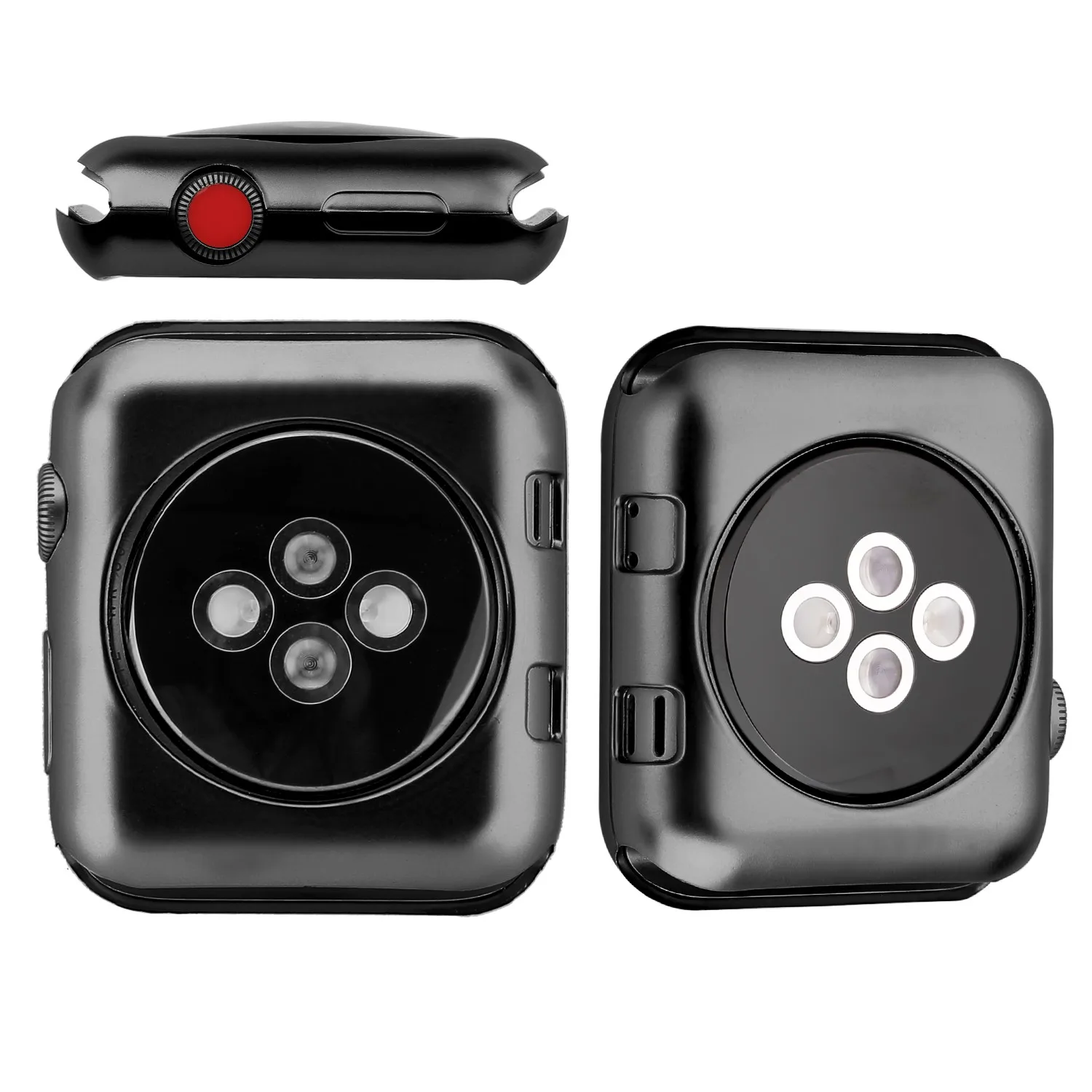 Серия 1/2/3 мягкий силиконовый чехол для Apple Watch, версии крышка 38 мм 42 мм модное покрытие TPU Защитная крышка для наручных часов iWatch