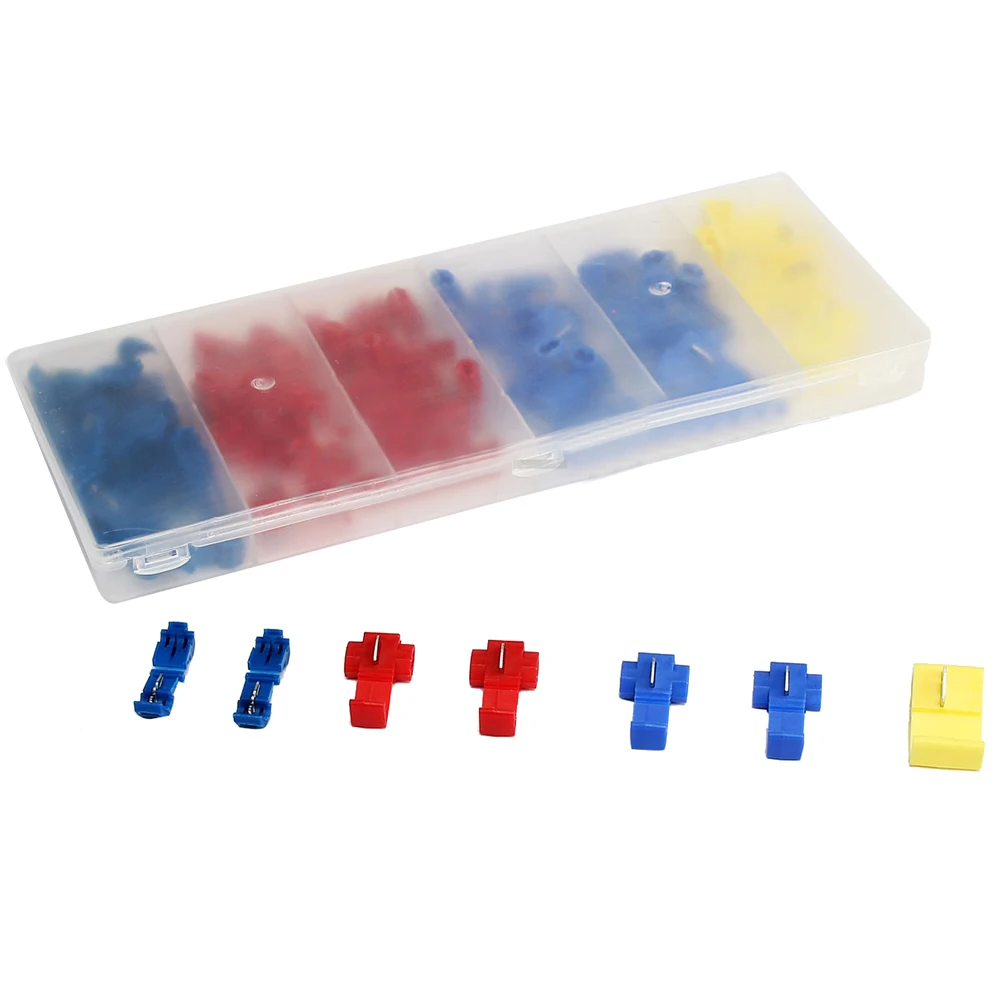 65Pcs Assorted Electrical Terminals Scotch Lock Quick Splice Wire Connector Case | Обустройство дома