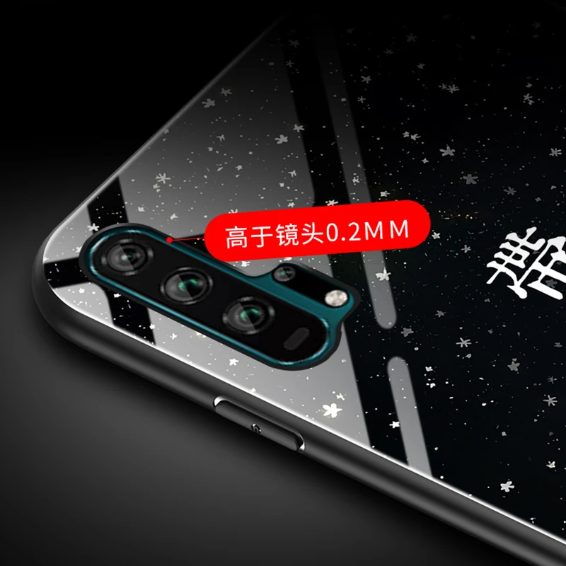 Чехол в виде светящегося стекла для huawei Honor 20 pro 10i 20i задняя крышка для V20 V10 20 10 9 8 Lite 7X 8X 7C 7A PRO PLAY чехол для телефона чехол s