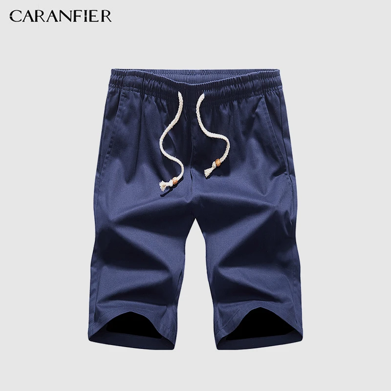 Мужские летние хлопковые шорты CARANFIER 2017 новые брендовые дышащие мужские