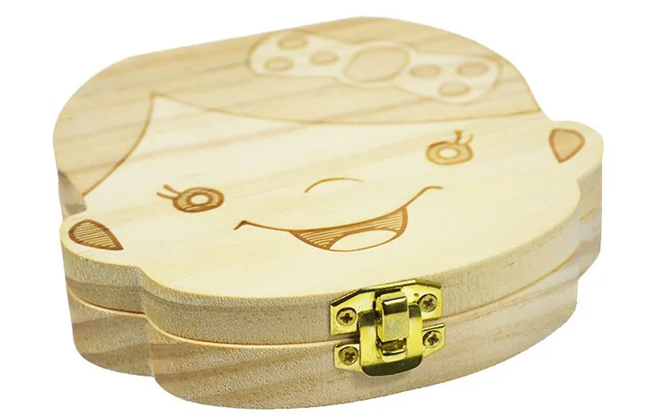 22 решетки деревянные зуб поле организатор молочный зуб Коробка для хранения для мальчика/девушка сохранить зубы пуповины лануго
