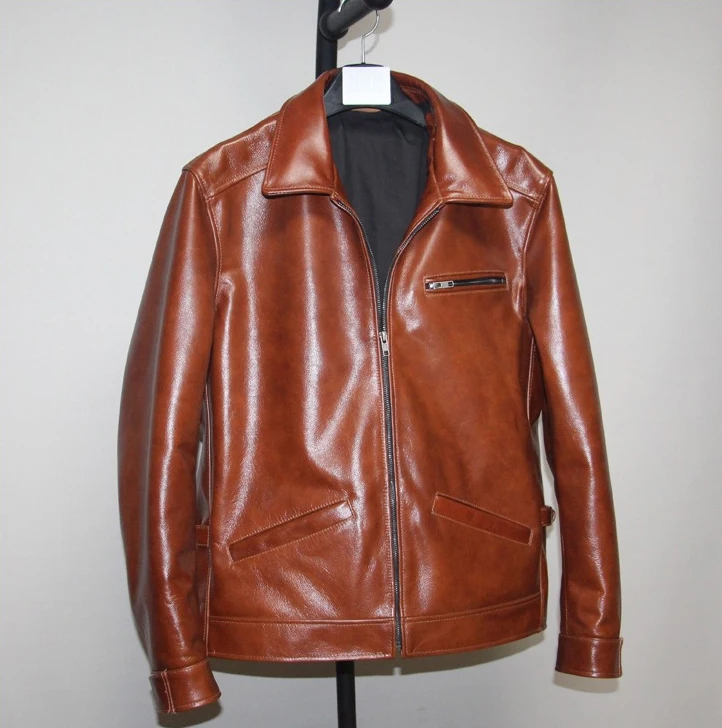 Newest fashion Luxury man's genuine leather coat natural cowhide jacket for male plus big large oversize xxxxxl 3xl 4xl 5xl