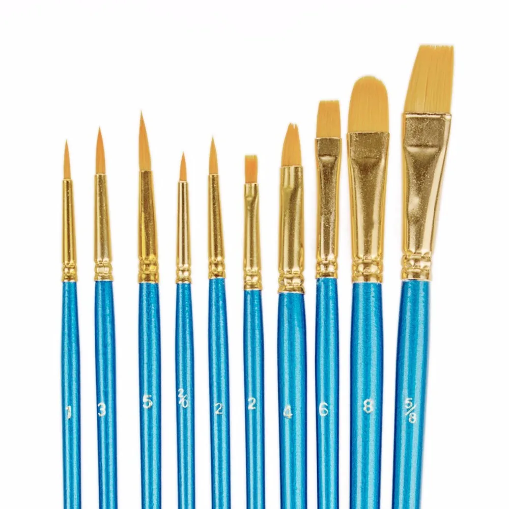 1 набор из 10 кистей для рисования мелкой деталью миниатюрная ручка краски