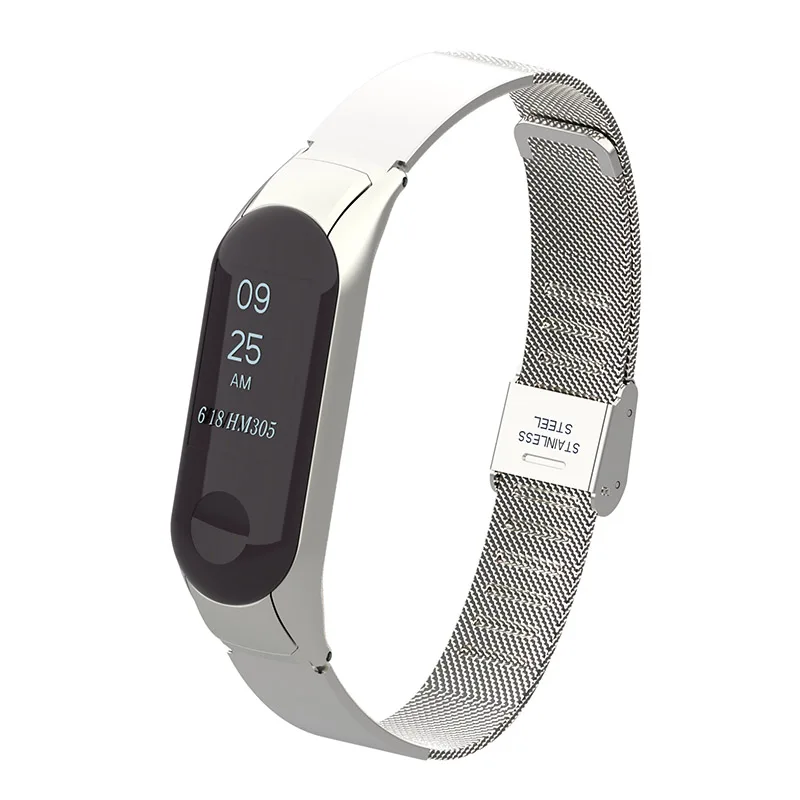 Ремешок сменный из нержавеющей стали для Xiaomi Band 3 браслет Xiomi Xaiomi Xiami Xaomi