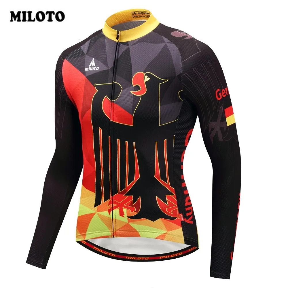 2018 Miloto Мужская велосипедная рубашка топ немецкий велосипед Джерси mtb Road Ropa Ciclismo