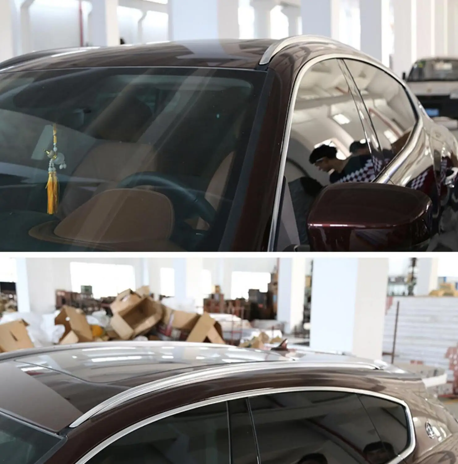 

Для Maserati Levante 2016 2017 2018 2019 серебристый Топ из алюминиевого сплава рейки для крыши боковые бруски украшения отделка автомобильные аксессуары