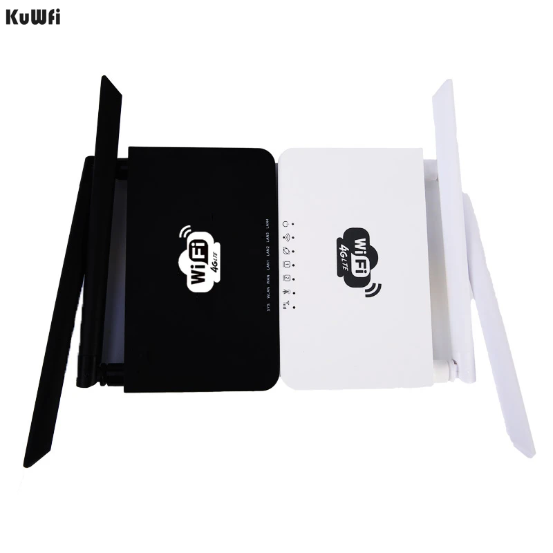 Маршрутизатор KuWFi разблокированный 300 Мбит/с Wi Fi роутер 4G LTE CPE с портом LAN