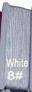 8 White 30 м = 30mx1 рулон, 3 мм плоский Сутажный нейлоновый шнур+ Змеиный живот/вогнутые ювелирные изделия аксессуары веревка макраме браслет ожерелье нить - Цвет: 8 White