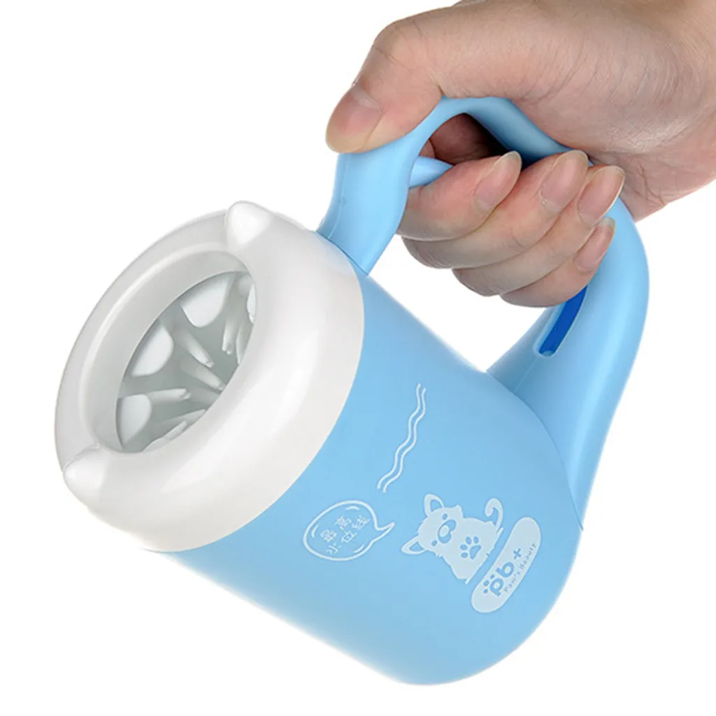 Trsnser Pet Dog Foot Cleaning Cup Paw Brush Pink Portable Clean Tool Washing ABS Washer Outdoors 19Mer27 P35 | Дом и сад