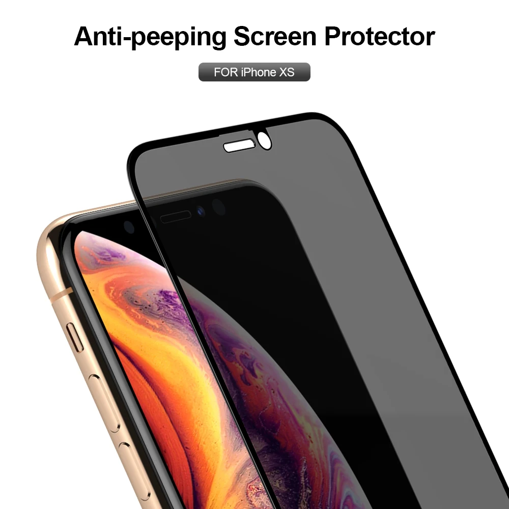 Защита для экрана iPhone XS X антибликовое закаленное стекло Противоударная пленка с