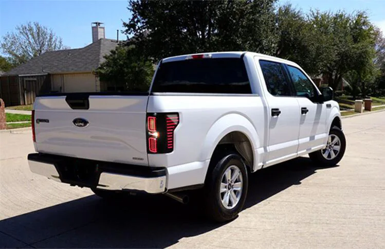 Автомобильный Стайлинг для Ford F150 Raptor задние фонари светодиодный задний фонарь задний багажник крышка лампы drl+ сигнал+ тормоз+ обратный