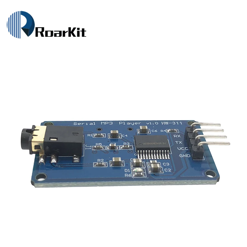 Последовательный модуль музыкального MP3 плеера YX5300 UART для Arduino AVR ARM PIC CF Micro SD SDHC