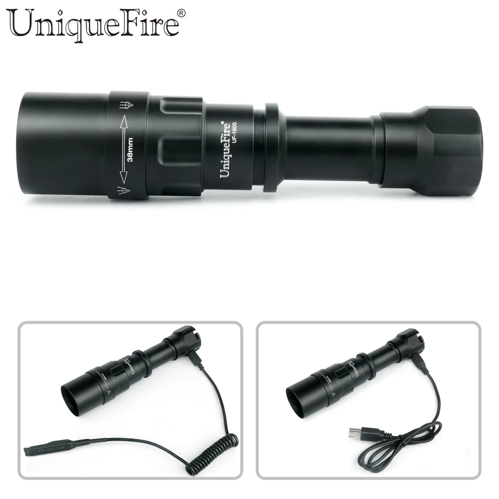 Перезаряжаемый фонарик UniqueFire с ручкой 18650 люмен Cree XML2 водонепроницаемый Мощный