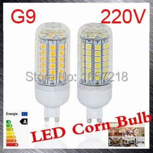 G9 led bulbs SMD 5050 15W LED Corn Bulb Ultra Bright Wall lamps 69 LEDs Ceiling light AC 200V 240V 1pcs/LOT | Лампы и освещение
