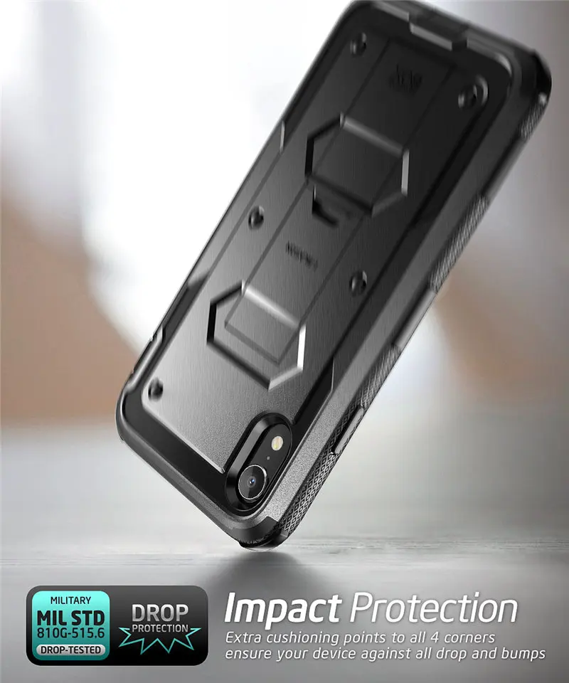 Чехол для iphone XR 6," i-Blason Armorbox полный корпус сверхмощный ударопрочный чехол с встроенной защитой экрана и подставкой