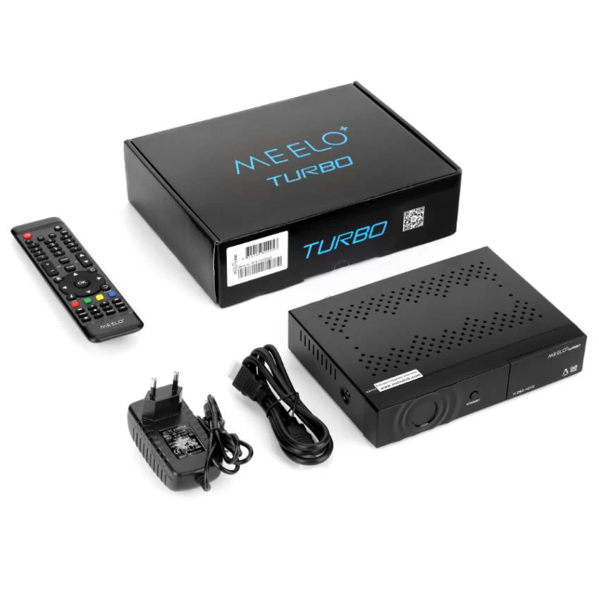 MEELO+ Turbo DVB-S2/C/T2 Linux цифровой спутниковый ресивер 4 цифры дисплей Поддержка H.265 AVS 1080P Cccam NewCam IP tv Box 4k
