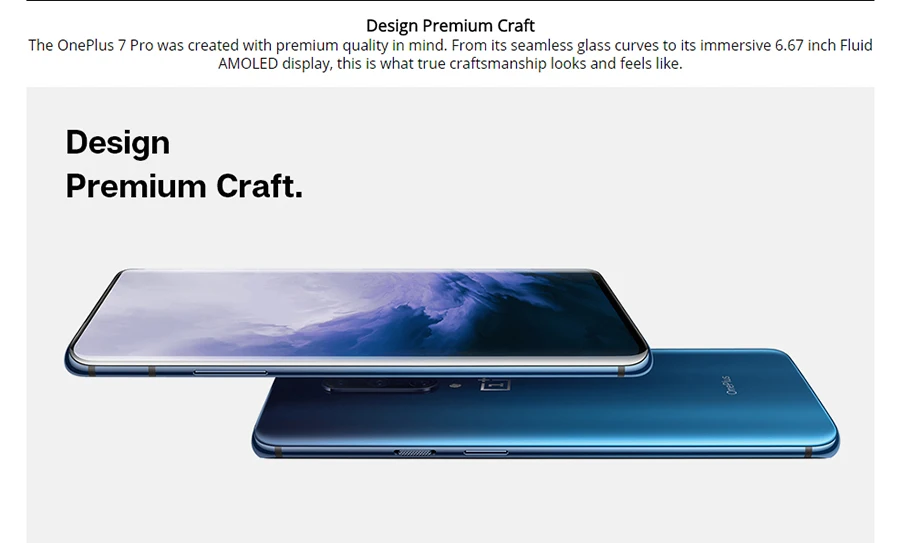 OnePlus 7 Pro 6GB 128GB 48MP камеры Snapdragon 855 6,67 ''жидкий AMOLED дисплей отпечатков пальцев UFS 3,0 NFC мобильный телефон